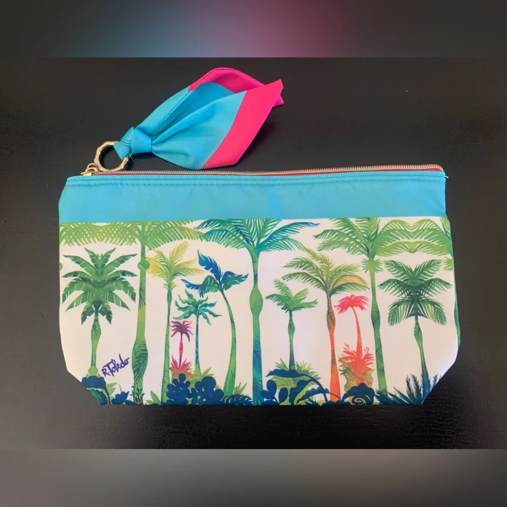 Estee Lauder Colorful Satin Cosmetic Bags Ruben Toledo Design Keepsake Butterfly